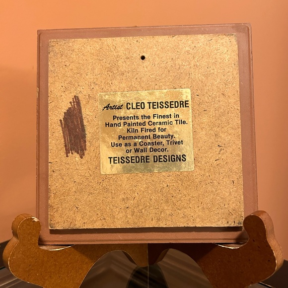 Squirrel Hand Painted Ceramic Tile by Cleo Teissedre from Teissedre Designs - Picture 2 of 7